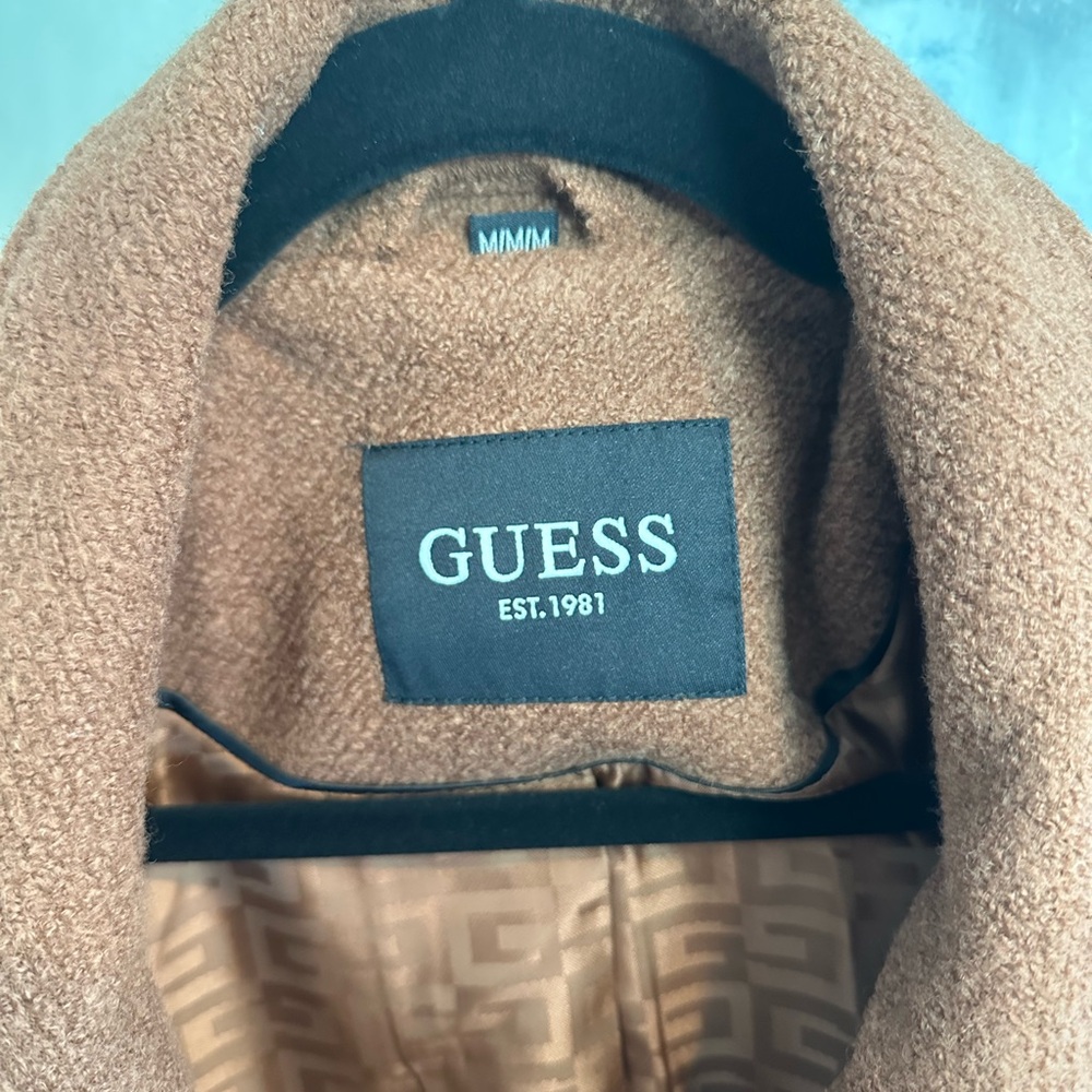 Double-Breasted Brown Wool Blend Coat.
If you are 5’4, it will be mid calf. - Picture 2 of 6